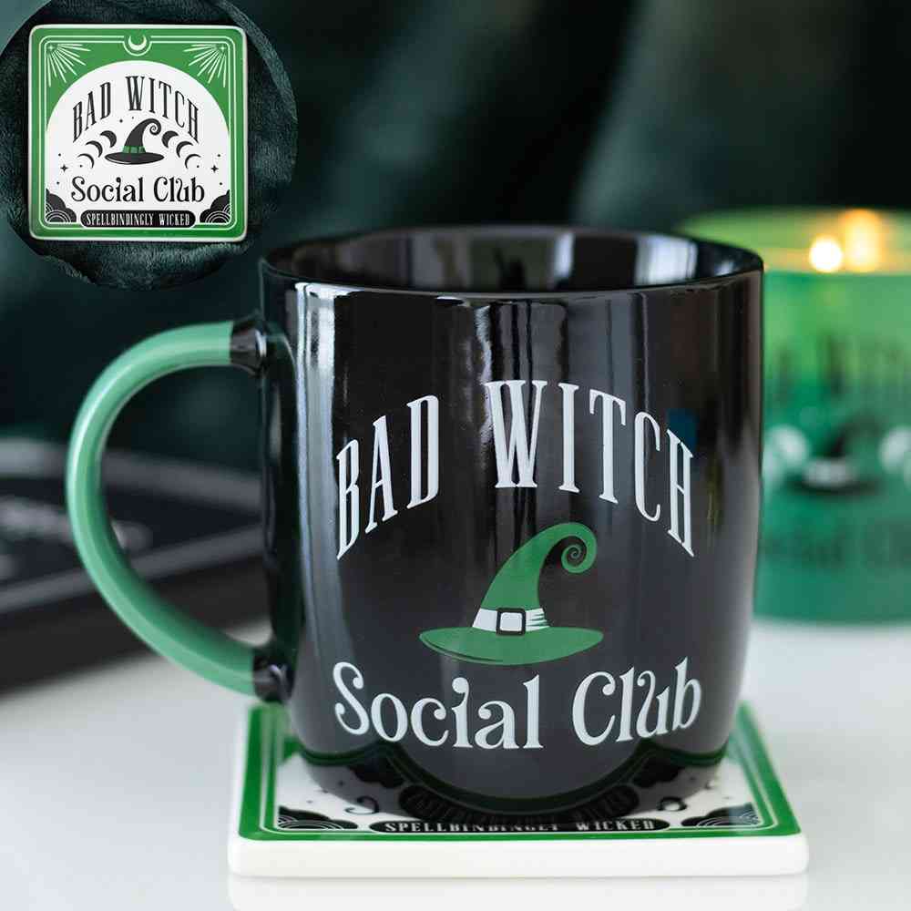 Something Different - Bad Witch Social Club Mok/beker en onderzetter set - Multicolours